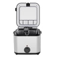 thumbnail image 1 of Stainless Steel Electric Fryer, 1000W Multifunctional Kitchen Tool with Basket, EU Plug, 220V-230V, 1 of 8