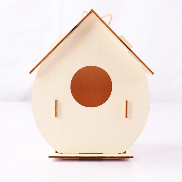 Kits de campanillas de viento para casa de pájaros para que los niños construyan y pinten, artes y manualidades de madera para niños, niñas, niños pequeños de 8 a 12 años, 4 a 6, 6 a 8 años, kit de pintura que incluye pinturas y pinceles brillar Electrónica