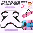 thumbnail image 3 of 10 Pcs Yoga Mats Bulk 72 x 24 x 0.3 Inch Thick Exercise Mats Non Slip Fitness Mat Gym Mats Bulk for Yoga, Pilates, Workout, Stretching (Black, Rose Red, Gray, Blue, Purple), 3 of 4