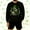 Black, variant on Amzcrzy Men's Sweatshirt St. Patrick's Day Skeleton Sweatshirt Shamrock Graphic Crewneck Tops for Men Women, Multi Colors