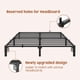 thumbnail image 5 of King-sized durability 10 pulgada heavy duty king metal platform marco de cama iron slat support no screws required holds up to 800 lbs, 5 of 6