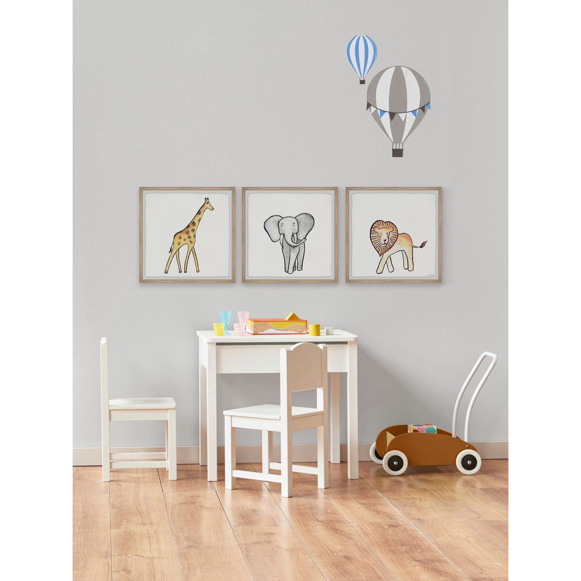 Marmont Hill African Safari Animals Triptych