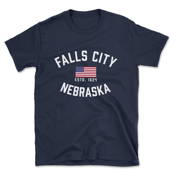 Falls City Nebraska Patriot Men's Cotton T-Shirt