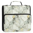 thumbnail image 5 of FORMRS Zipper Binder with Shoulder Strap 2-inch Ring 500 Sheet Capacity File Bag, Gray Marble Pattern, 5 of 5