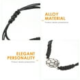 thumbnail image 5 of Minkissy Soccer Bead Bracelet 3Pcs Black Woven Rope Sports Activities Minimalist for Fans 11In, 5 of 5