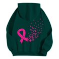thumbnail image 7 of ZSQDM Women's Hoodies Sweatshirts Christian Hoodies for Women Breast Cancer Awareness Hoodies for Women Ribbon Graphic Full Zip Up Sweatshirt Oversized Fleece Jackets Clothes Polyester (L), 7 of 7