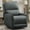 Dark Grey, variant on Korser Small 360 Swivel Rocker Recliner Chairs for Adults, Skin-friendly Fabric with Side Pockets for Living Room,Light Grey