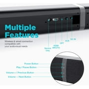 Bluetooth Sound bar for TV, 50W Sound Bar with 4 Drivers and Remote Control, Home Audio TV Speakers Sound Bar with Arc/Optical/AUX Connect