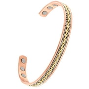 Copper Magnetic Therapy Bracelet High Power Pain Relief Unisex Triple Twist