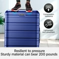 thumbnail image 6 of 11Pcs Luggage Set, Hardside Suitcase w/ Spinner Wheels& Lock, 14” Travel Case, 20” Carry on Luggage, 24”/ 28” Checked Luggage, Packing Cubes, Lightweight Luggage Set, Blue, 6 of 11