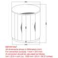 thumbnail image 2 of !nspire Distressed Wood Garden Stool, 2 of 8
