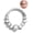 Steel 8mm, variant on OUFER 316L Surgical Steel Nose Rings Cubic Zircon Star Septum Jewelry Hinged Segment Clicker Daith Tragus Earrings Helix Piercing Jewelry Earrings for Women 10MM