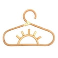 thumbnail image 1 of Kids Hanger Rainbow Moon Sun Design Non-Slip Rattan Scarf Garments Hanging Rack for Closet, 1 of 8
