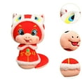 thumbnail image 6 of TISHITA Chinese New Year Snake Toy Snake Doll Home Toy Gift Collection Statue Snake Figurine Stuffed Animal for Cabinet Holiday 16cm, 6 of 8