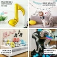 thumbnail image 3 of Efavormart 6 Pack Black 16th & 8th Musical Notes Aluminum Foil Mylar Balloon For Wedding Party Decoration, 3 of 11