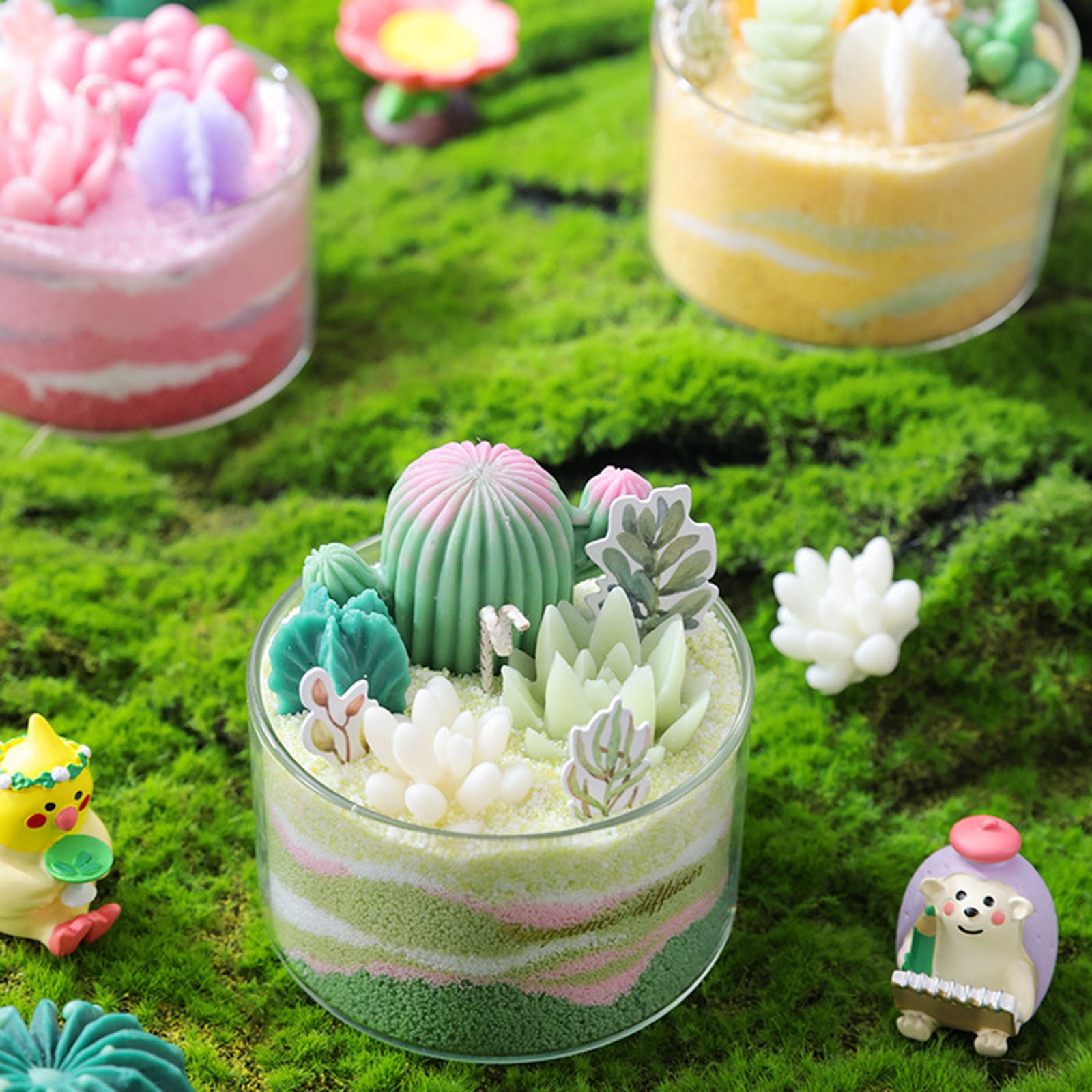 SPOORYYO DIY Sand Painting Candle, Aromatherapy Wax, Plant Based Material, Long Lasting Burning, Reusable Candle Making Kit