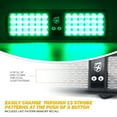 thumbnail image 2 of Xprite Decoy Series Windshield Visor 48 LED Strobe Lights - Green, 2 of 7