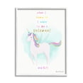 thumbnail image 4 of Stupell Industries Inspiring Unicorn Quote Mythical Fantasy Rainbow Design Graphic Art White Framed Art Print Wall Art, Design by Diane Neukirch, 4 of 5