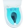 thumbnail image 3 of Orinal de viaje plegable, antideslizante, fácil de quitar, para niños pequeños y niños, almohadilla de silicona, funda de asiento de inodoro portátil reutilizable para el hogar, se adapta a, 3 of 5