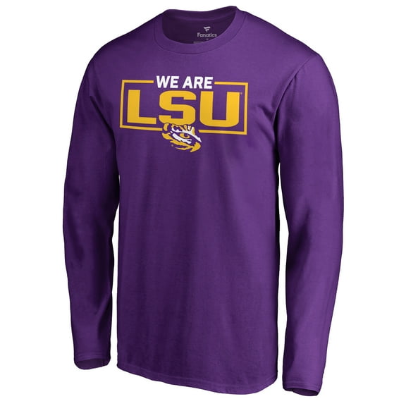 Men's Purple LSU Tigers We Are Icon Long Sleeve T-Shirt