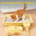 thumbnail image 3 of Kit de Caja de Arena PAWISE 37x27 cm con Juguete y Comedero Doble, 3 of 8