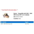 thumbnail image 2 of Starter - Compatible with 2004 - 2005 GMC Envoy XUV 4.2L 6-Cylinder, 2 of 2