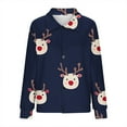 thumbnail image 6 of successthop Christian Shirts for Women Print Long Sleeve Top Crewneck Button Down Cardigan Print Festival Clothes Blue S, 6 of 6