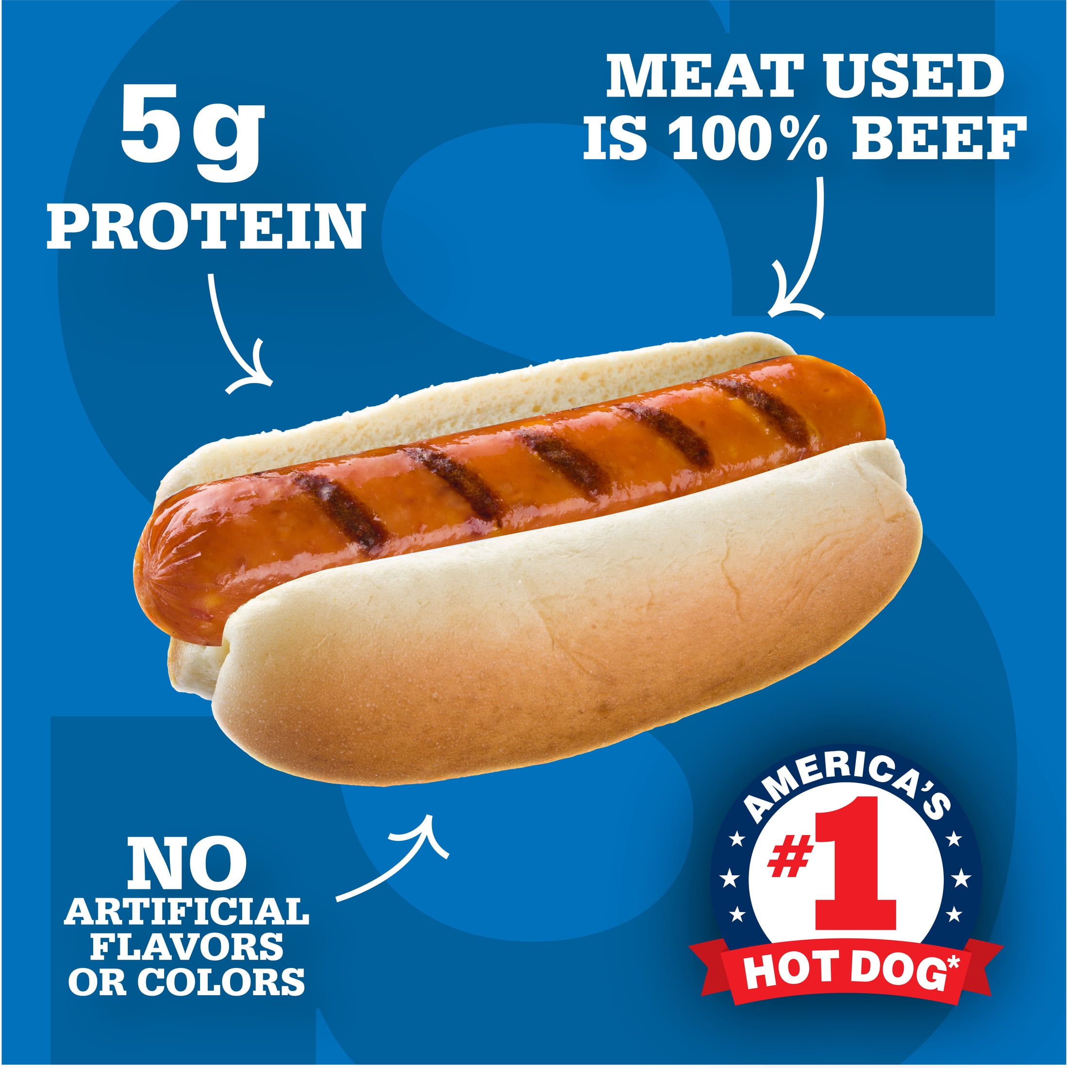 Bar‑S Beef Franks, 8-Count, 12 oz