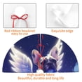 thumbnail image 4 of Sikiie Night Sky Winged French Bulldog 30-48 inches {designName} Print Christmas Tree Skirt Snowman Xmas Tree Skirt with Edge Christmas Decorations for Holiday Party48", 4 of 7