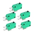 thumbnail image 1 of Uxcell 5PCS KW3-OZ 16A 125/250VAC Interruptores Eléctricos Micro de Tipo de Acción de Botón, 1 of 4