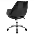 thumbnail image 3 of Home Office Mid-Back Office Chair with Wrap Style Arms in Black LeatherSoft, 3 of 4
