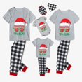thumbnail image 1 of Conjuntos de pijamas familiares navideños a juego, gafas de sol, Papá Noel, gris, Navidad en julio, 1 of 3