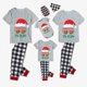 thumbnail image 3 of Conjuntos de pijamas familiares navideños a juego, gafas de sol, Papá Noel, gris, Navidad en julio, 3 of 3