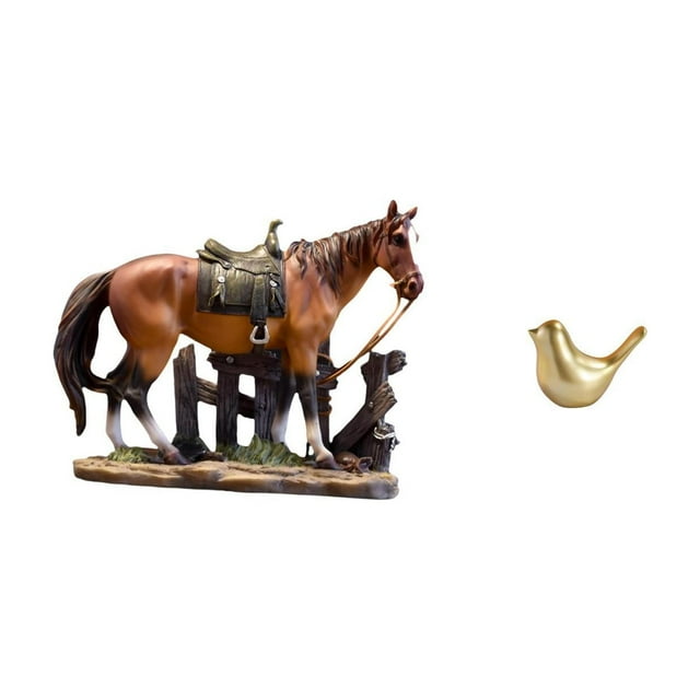 Majestuosa escultura de resina de caballo para decoración moderna del hogar u oficina. Ideal para amantes de los animales. Perfecta para la sala