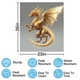 thumbnail image 2 of Golden Dragon in Flight(2) Dishwasher Magnet Cover Decorative Sticker for Home Cabinet Kitchen 23" x26", 2 of 5