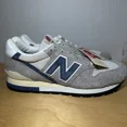 thumbnail image 3 of Men 9 - New Balance 996 Grey Blue Suede Shoes U996TE “Made In USA” New With Box, 3 of 6
