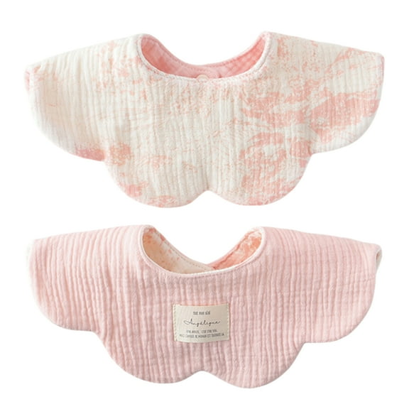 Baby Burp Cloth Double Sided Saliva Towel Newborns Teething Bib Breathable Drooling Towel 2-Use Mouth Wipe Cloth