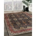 thumbnail image 3 of Ahgly Company Machine Washable Indoor Rectangle Traditional Dark Almond Brown Area Rugs, 3' x 5', 3 of 7