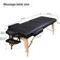 thumbnail image 2 of Ultra-Thick (4 inch Cushion) Professional Folding Portable Massage Table, Foldable Spa Bed with Face Cradle and Armrest, for SPA, Salon, Tatto and Home (Wood), 2 of 6