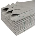 thumbnail image 1 of CleanAide Silver-Embedded Microfiber Towels, Edgeless, Lint-Free, Odor-Resistant, Ultra Absorbent, Streak-Free Cleaning for Auto, Home, Kitchen, Glass & Electronics, 16x16 in, 12-Pack, Green Stripes, 1 of 6