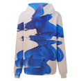 thumbnail image 3 of Haut Mode Quotidien Polyvalent Décontracté à Col en V Manches Longues Imprimé Bleu TTTG, 3 of 4