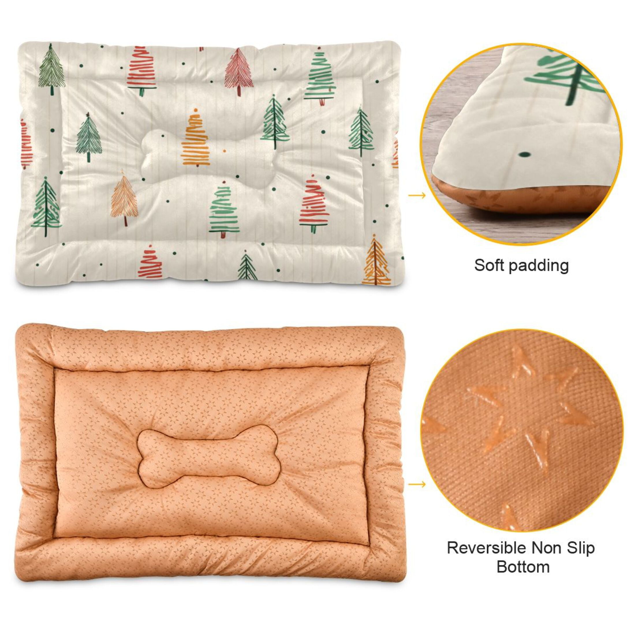 Cozy Mat Pet Bed Indoor Outdoor Warm Soft For Cat Dog Puppy(S/M) Stripes