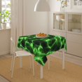 thumbnail image 4 of Wukai Green Lightning Waterproof Tablecloth for Kitchen Dining, Fits Square Tables for 2-4 Seats -54"x54", 4 of 7