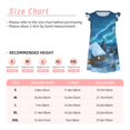 thumbnail image 3 of Bingfone Mountain Cottage dans la Neige pour Filles Robe de Nuit à Manches Volantes, Pyjamas de Princesse pour Filles Tenue de Maison-Grand, 3 of 6