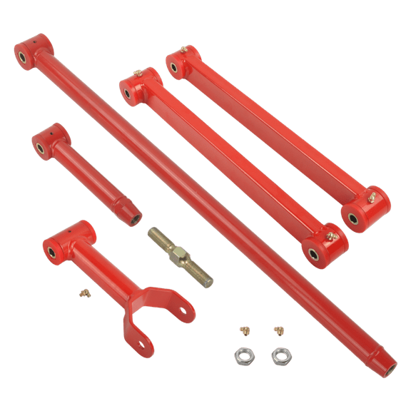 Lower Upper Control Arms Panhard Track Bar for 2005-2010 Ford Mustang Rear