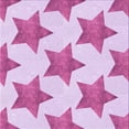 thumbnail image 1 of Ahgly Tapis d'Intérieur Lavable en Machine Carré Transitionnel Fleur Rose, 7 Pieds Carré, 1 of 7