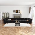 thumbnail image 1 of LLappuil Modular Sectional Sofa, Oversized 6 Seat Modular Sectional Sofa with Storage, 25.6" Deep Seat Chenille Sofa Couch for Living Room Black, 1 of 8