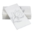thumbnail image 6 of SimuLinen 12"x17" Disposable Guest Hand Towels - Silver Magnolia Design - 100ct, 6 of 8