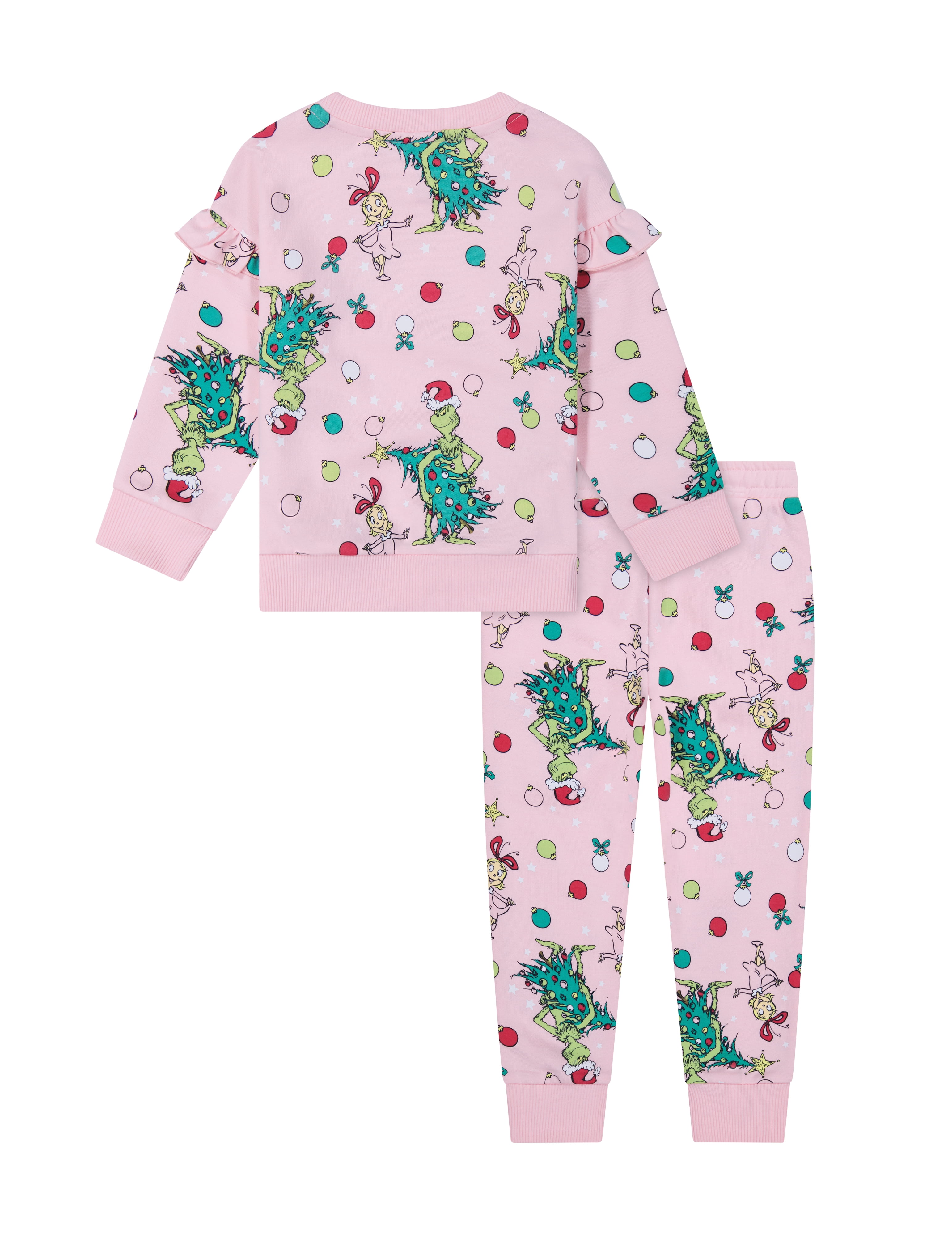 Dr. Seuss The Grinch Toddler Printed Sweatshirt and Jogger Set, Sizes 2T-5T