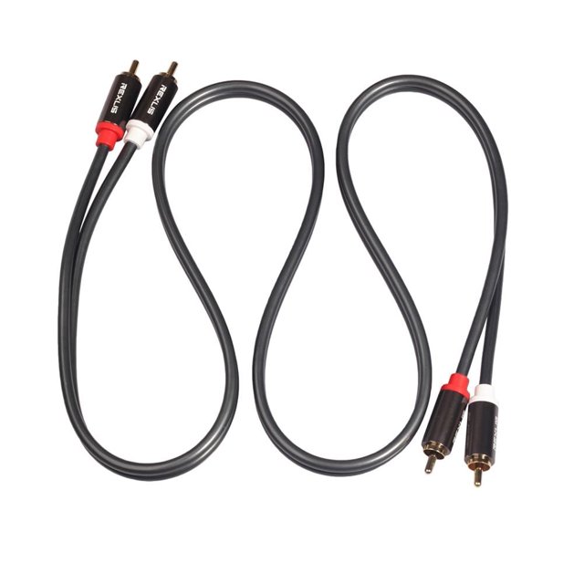 Cable auxiliar 2RCA a 2RCA jixopn, macho a macho, cable auxiliar RCA para amplificador de DVD